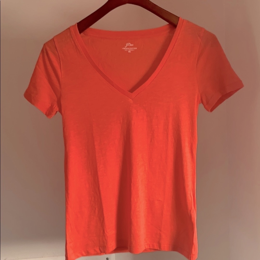 J Crew Vintage Cotton V-Neck T-Shirt